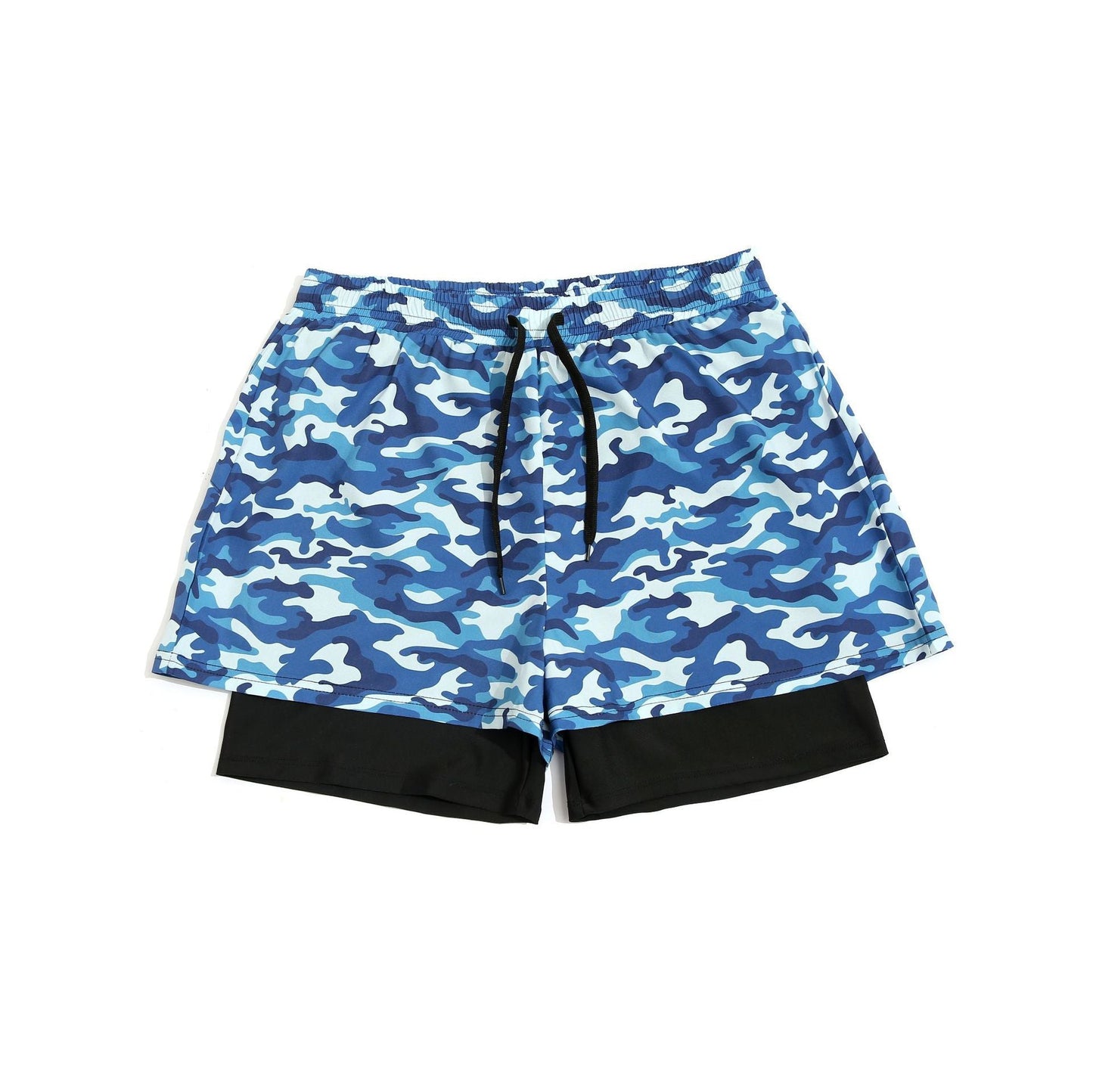 Damien – Locker sitzende Schwimmshorts mit sommerlichem Druck und doppelter Schicht