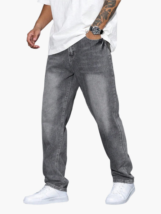 Herren Relaxed Fit Casual Jeans – Bequeme Freizeithose im geraden Schnitt für Alltag und Büro
