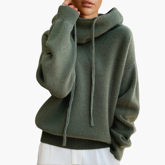 Damen Kapuzenpullover Strick Oversize – Lässiger Komfort für Alltag und Freizeit