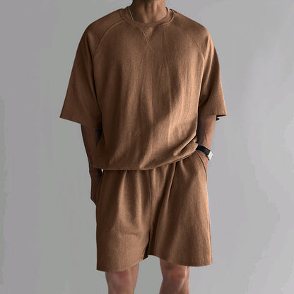 Edward – Sportliches Herren-Terry-Set mit Rundhalsausschnitt