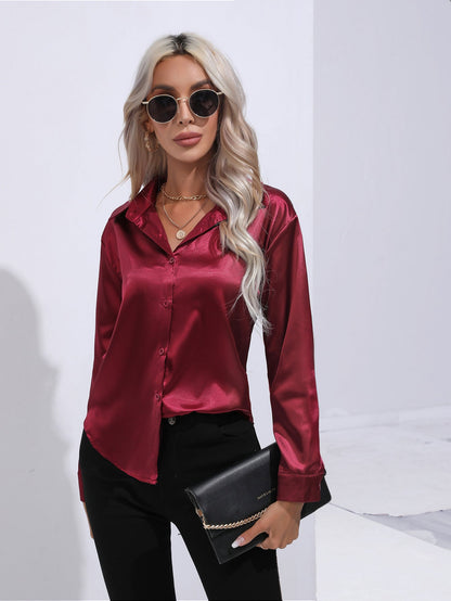 Pamela – Satin Hemd für Damen