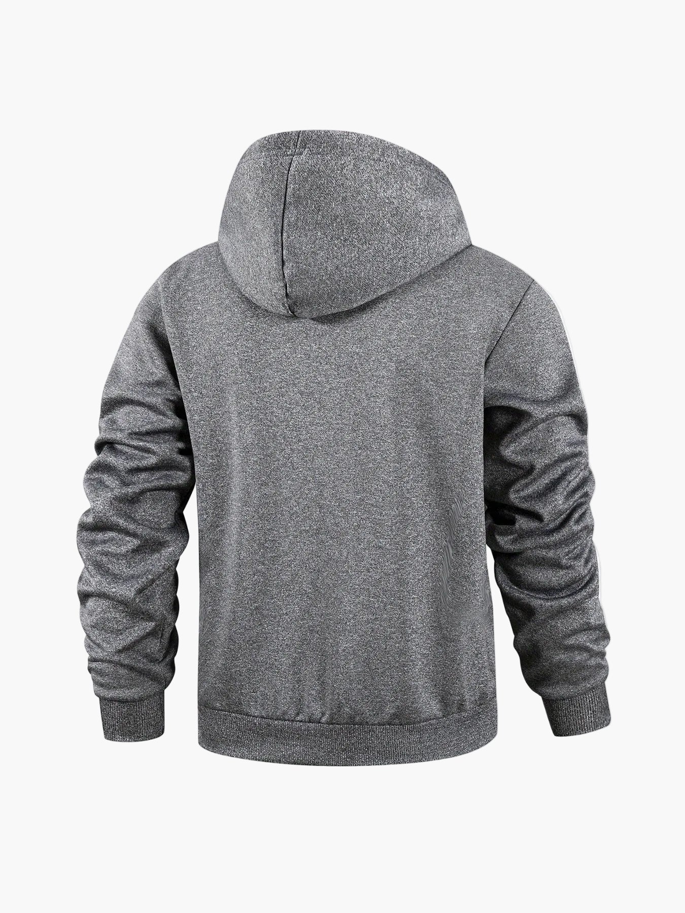 Herren Jogginganzug Set mit Fleece-Innenfutter – Kapuzenpullover und Jogginghose, Casual Style für Herbst und Winter