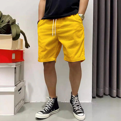 Ricky – Vintage Cargo-Shorts aus Premium-Vegan-Wildleder mit Taschen