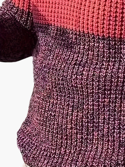 Herren Strickpullover mit Streifenmuster und Stehkragen – Modischer Freizeit-Look für Business & Alltag