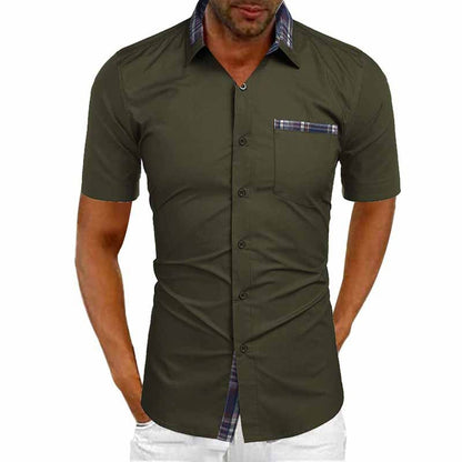 Herren Kurzarm Freizeithemd mit Karodetails – Modernes Sommerhemd, Stilvoll und Vielseitig für Alltag & Urlaub