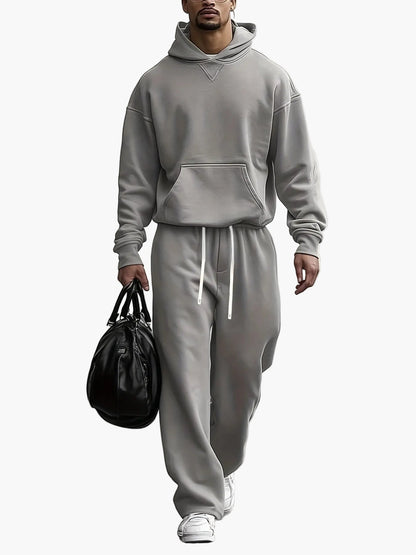 Herren Oversize Hoodie Jogginganzug Set – Lässiger Streetwear Look für Alltag und Freizeit