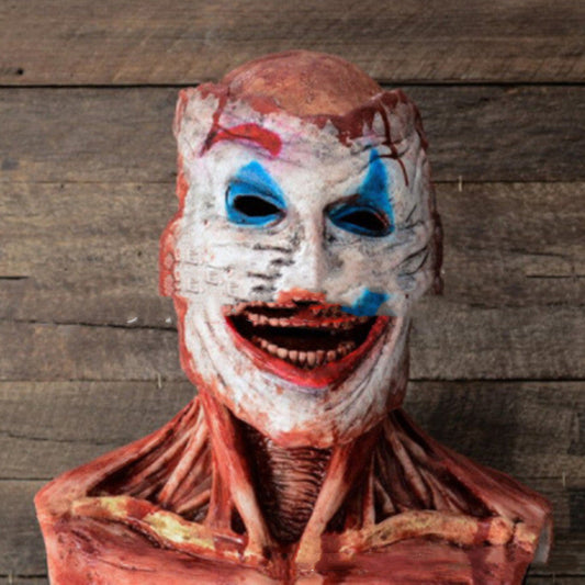 Halloween Horror Maske für Erwachsene – Gruselige Clown Gesichtsmaske für Kostüm & Deko