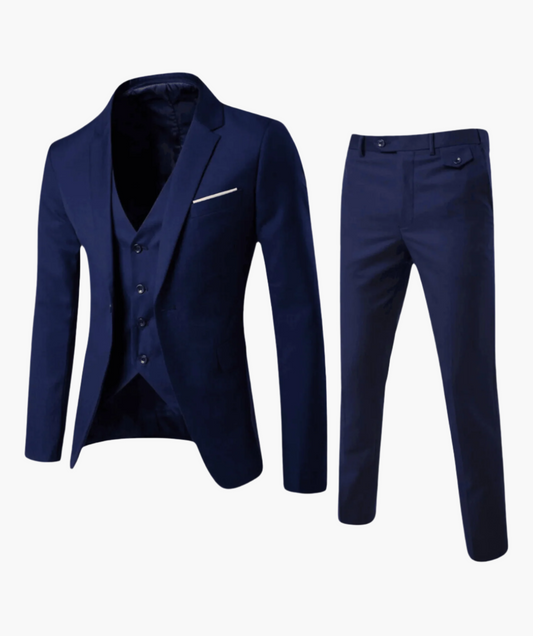 Herren Business 3-teilig Anzug – Eleganter Dreiteiler für Hochzeit & Büro