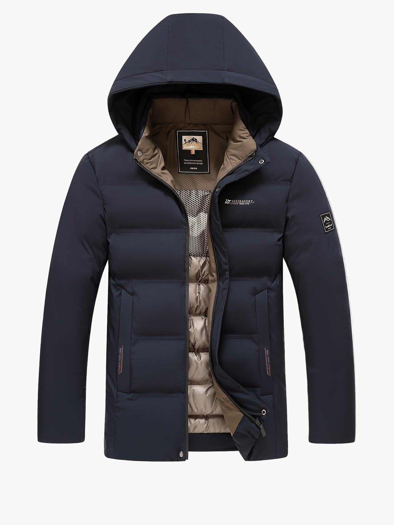 Herren Winter Steppjacke mit Kapuze – Wärmende Outdoorjacke für Alltag & Freizeit