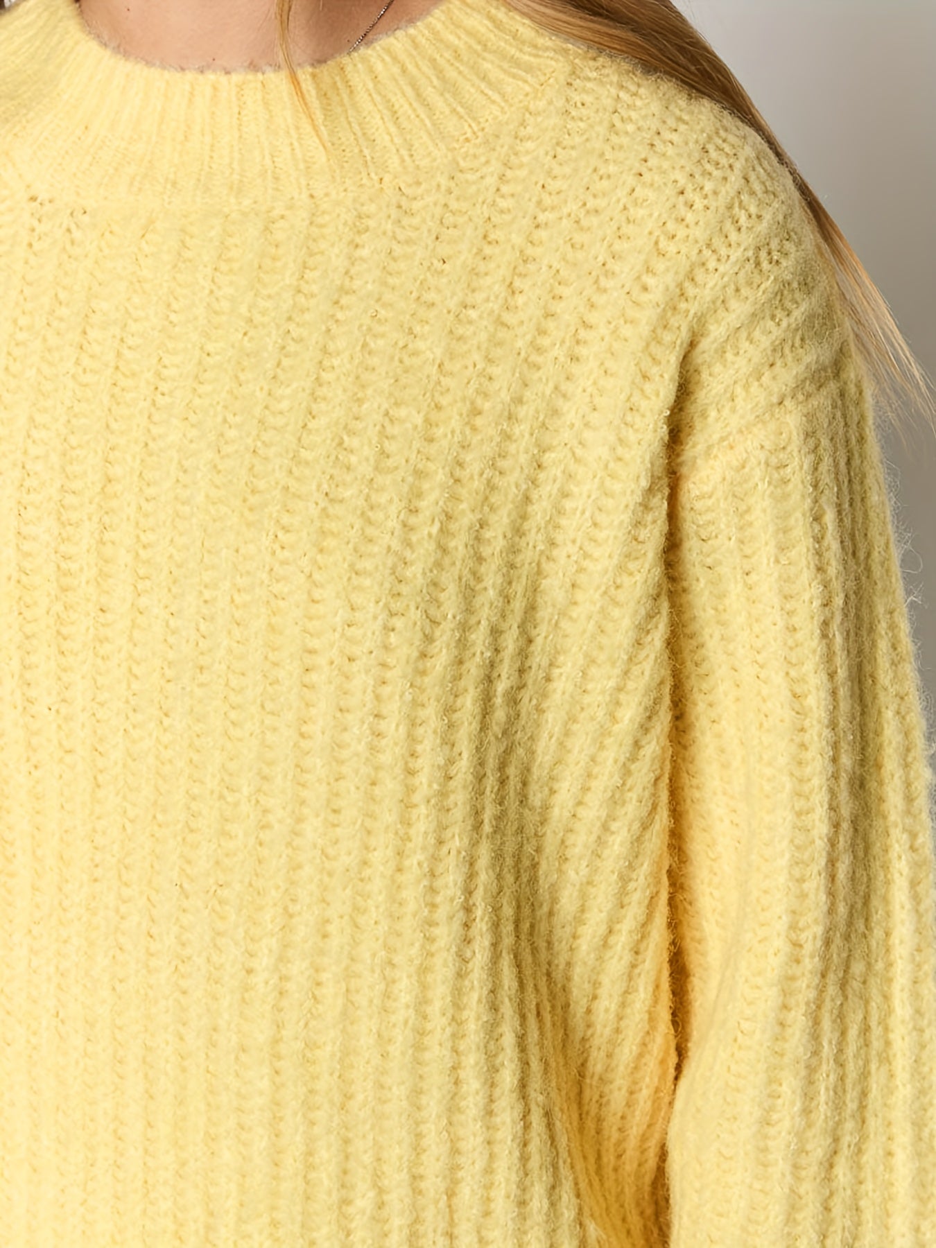 Damen Strickpullover Lockerer Schnitt Casual Herbst Winter Modestil