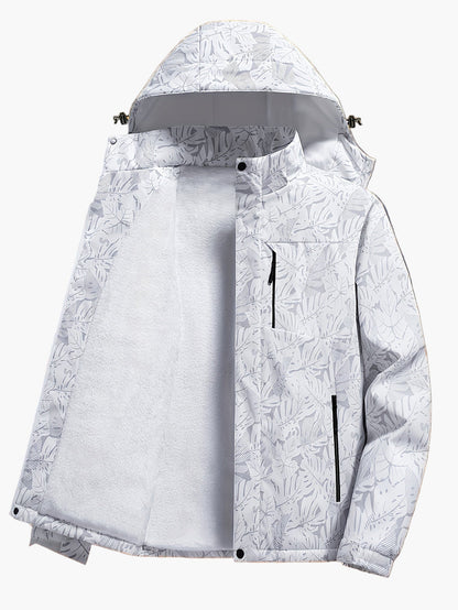 Herren Outdoor Funktionsjacke mit Kapuze – Sportlicher Windbreaker für Wandern & Freizeit