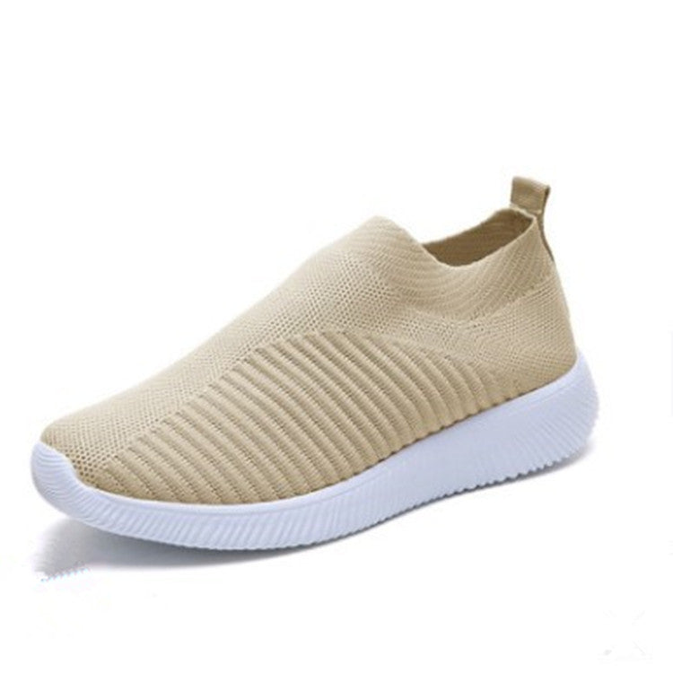 Tara – Plus Size Fly-Knit Socken Schuhe aus elastischem Stoff