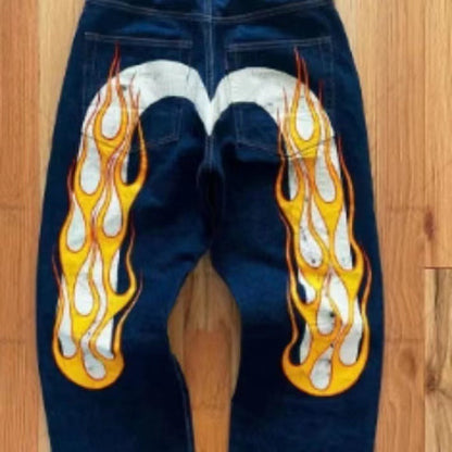 Ruth – Lockere Damenjeans mit klassischem Druck