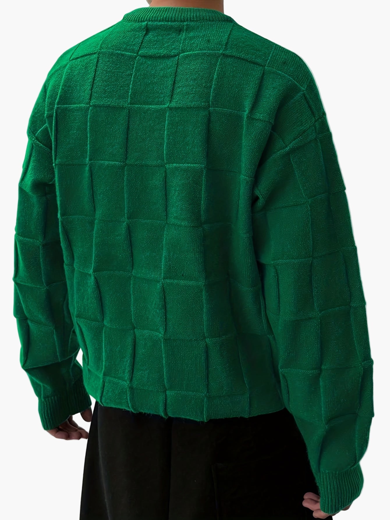 Herren Streetwear Pullover – Strukturierter Oversize Strickpullover für Herbst und Winter