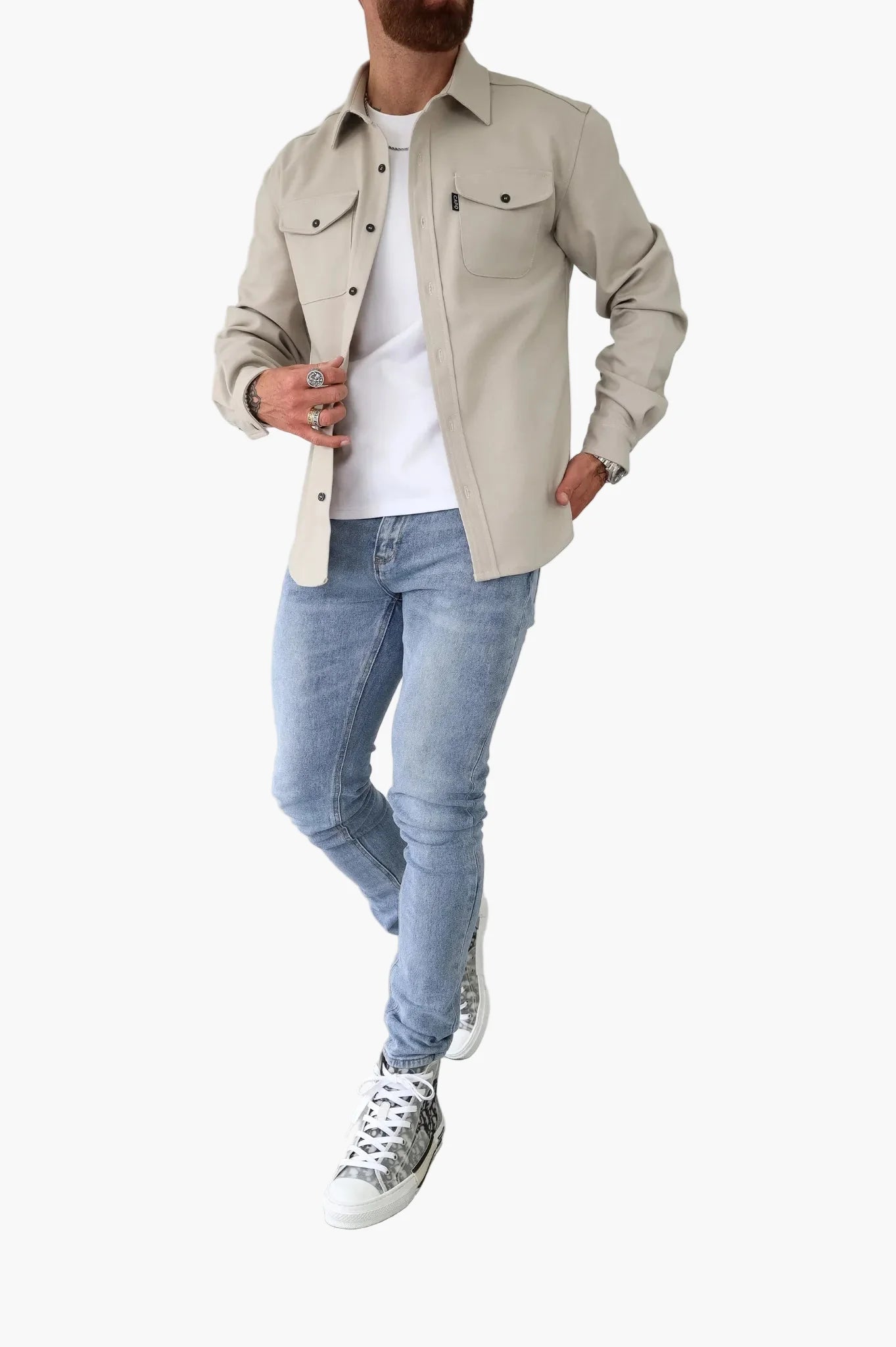 Herren Overshirt Jacke – Moderner Urban Casual Look für Alltag & Freizeit