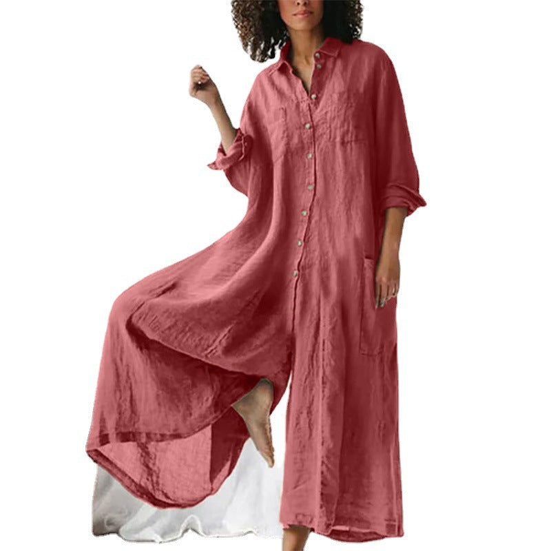 Adele – Lässiger Damen-Jumpsuit mit Stehkragen