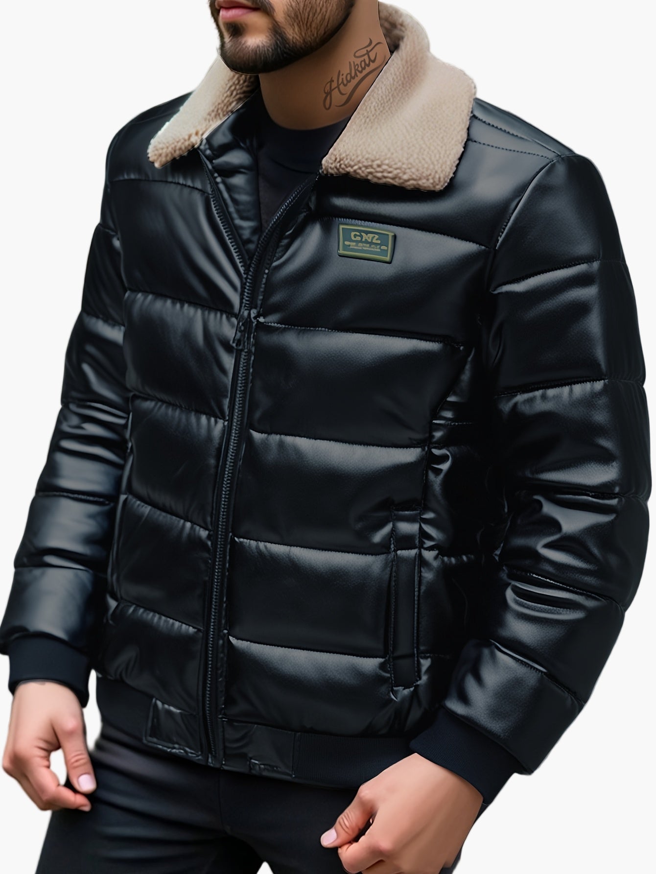 Herren Steppjacke mit Teddykragen – Modische Winterjacke für Alltag & Freizeit