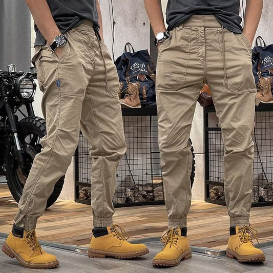 Andrew – Retro Herren-Latzhose mit mehreren Taschen und elastischer Taille