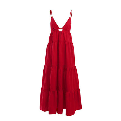 Sophie – Boho V-Ausschnitt Kleid mit Trägern