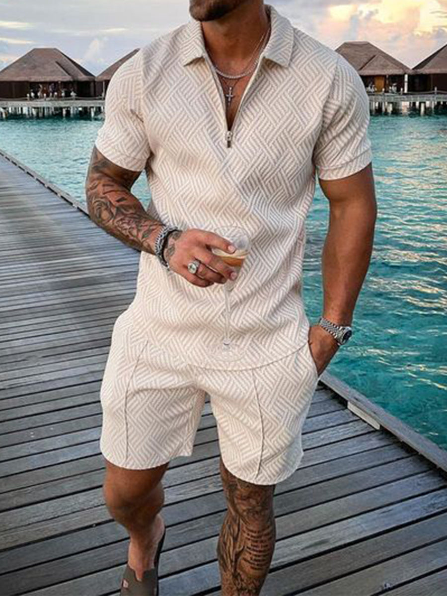 Dale – Herren Sommer Kurzarm Shorts Freizeitanzug