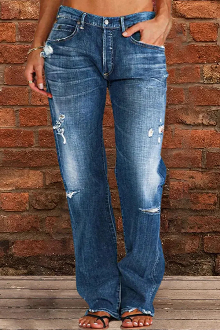 Doug – Weite Retro-Jeans mit Rissen