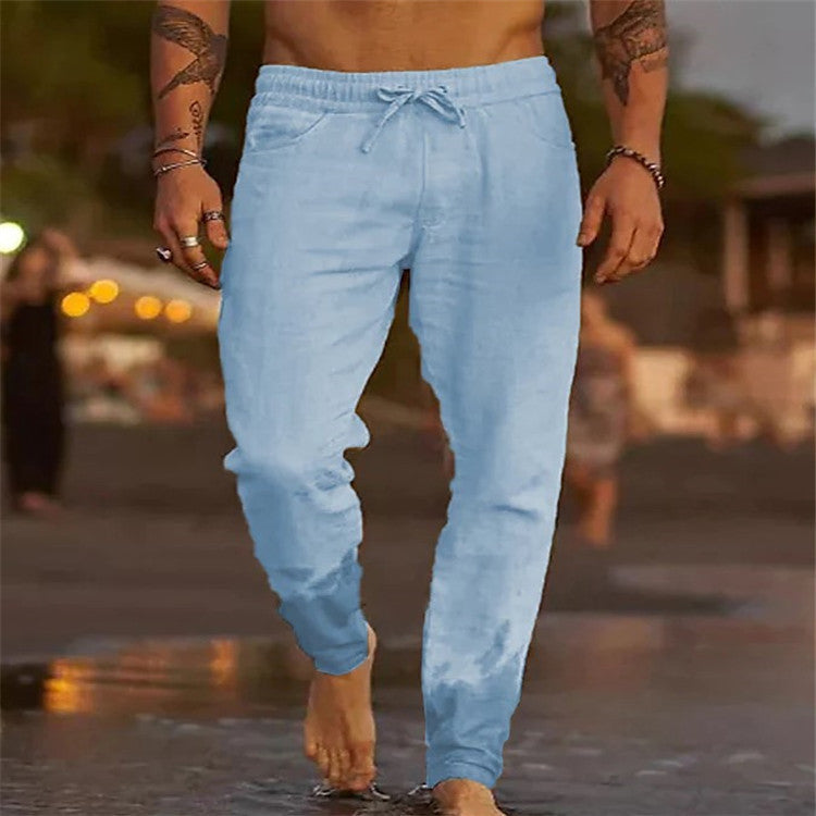 Ross – Lässige Herren Sommerhose aus Baumwolle und Leinen