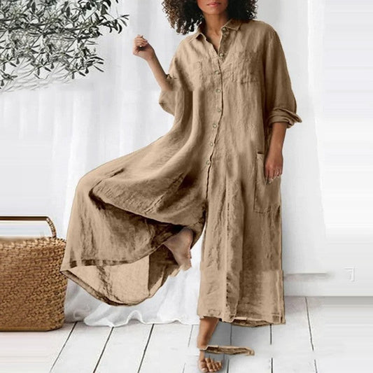 Adele – Lässiger Damen-Jumpsuit mit Stehkragen