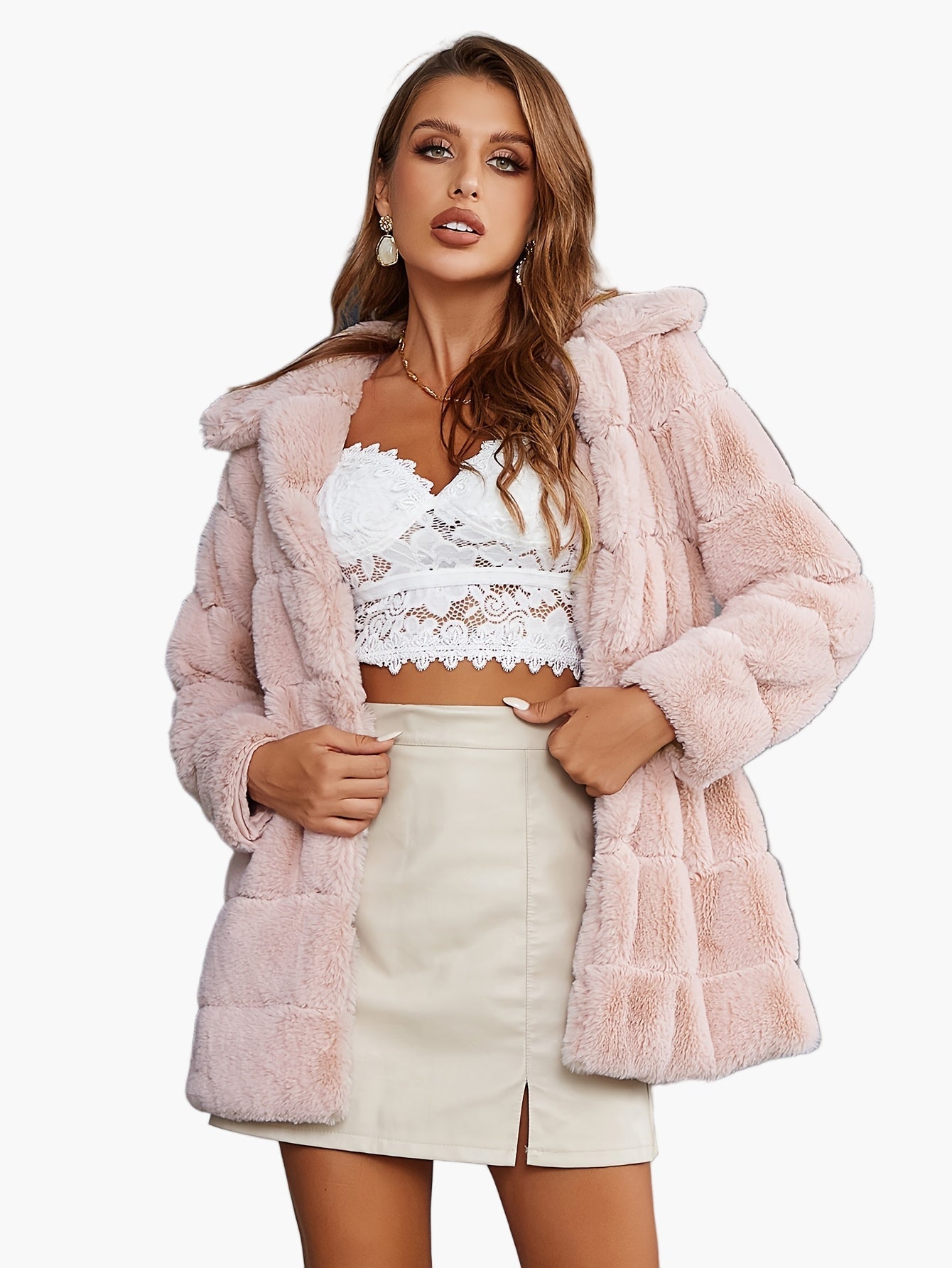 Damen Trendige Steppjacke mit Kapuze – Modischer Alltagsmantel für Herbst und Winter