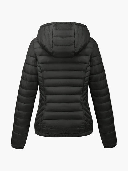 Damen Steppjacke mit Kapuze – Leichte Freizeitjacke für Herbst und Winter