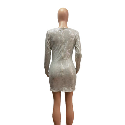 Rose – Swing-Kragen-Hip-Wickelkleid