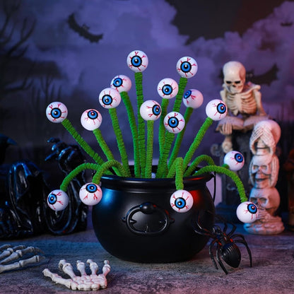 Halloween Deko Pflanze mit Augen – Gruselige Deko für Party & Zuhause