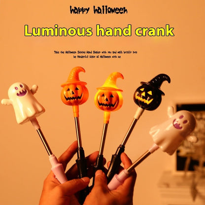 Halloween Leuchtender Handkurbelstab für Kinder – Party- und Dekorationsspaß