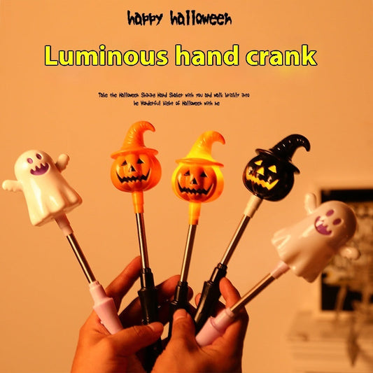 Halloween Leuchtender Handkurbelstab für Kinder – Party- und Dekorationsspaß