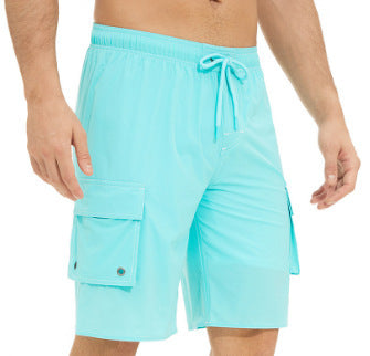Justin – Einfarbige Herrenstrandshorts für den Outdoor-Bereich
