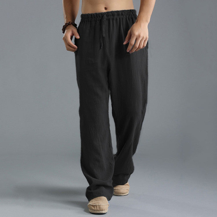 Shane – Atemberaubende lockere Sporthose aus Leinen