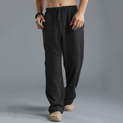 Shane – Atemberaubende lockere Sporthose aus Leinen