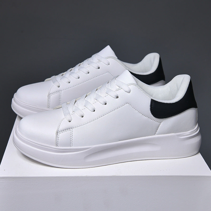 Geoffrey – Große weiße Sneakers aus veganem Leder, wasserdicht und lässig