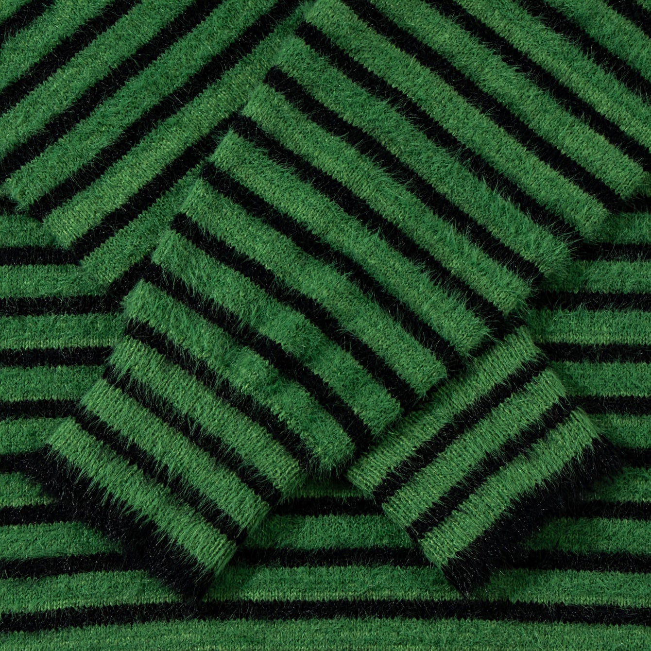 Herren Streetwear Oversize Strickpullover mit Streifen – Lässiger Herbst/Winter Look