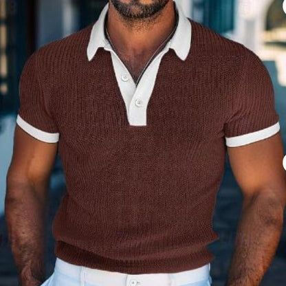 Ernest – Kurzärmliges Herren-Polohemd in Weiß