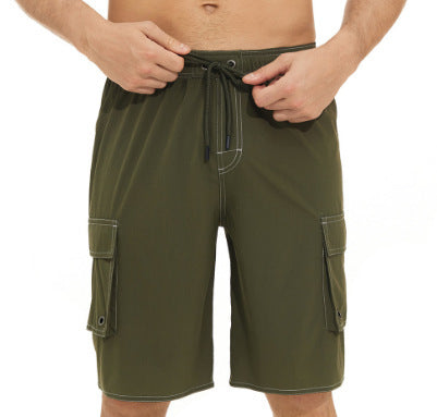 Justin – Einfarbige Herrenstrandshorts für den Outdoor-Bereich