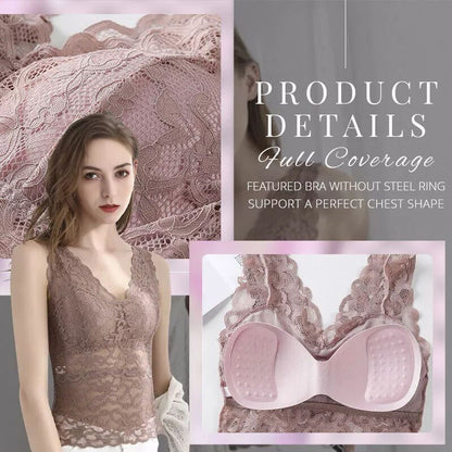 Carol – Damen Tube Top mit Spitze und Brustpolster
