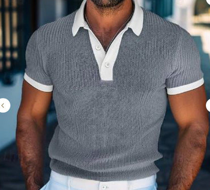 Ernest – Kurzärmliges Herren-Polohemd in Weiß