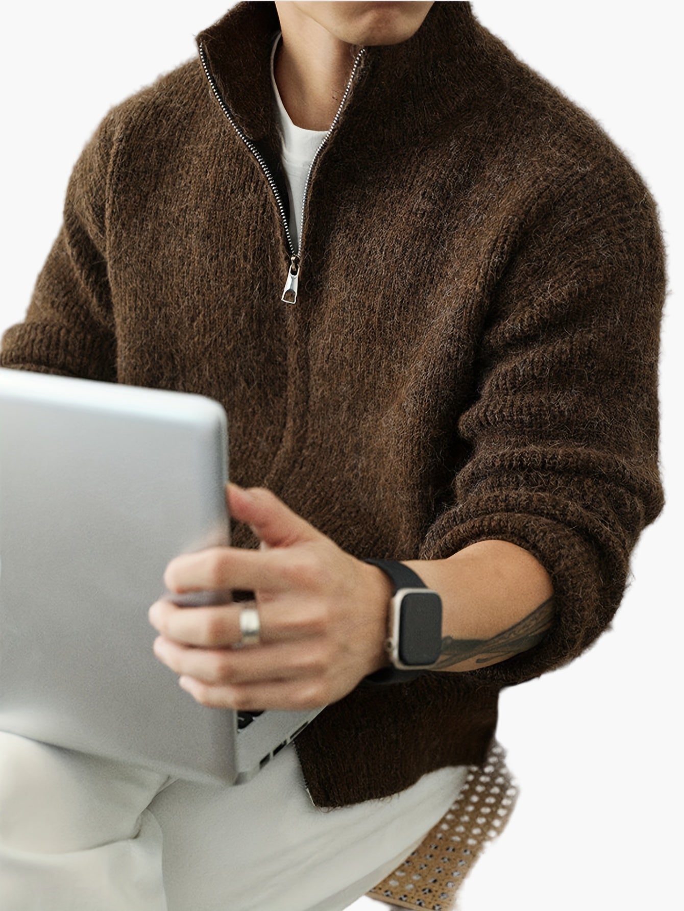 Herren Strickjacke mit Reißverschluss – Lässiger Stil für jede Jahreszeit