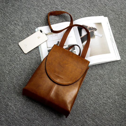 Jasmine – Vegane Leder Damen Tasche mit weicher Oberfläche und retro Backpack-Stil