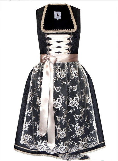 Damen Trachtenkleid Dirndl im Retro-Stil – Oktoberfest Outfit für Volksfeste und besondere Anlässe