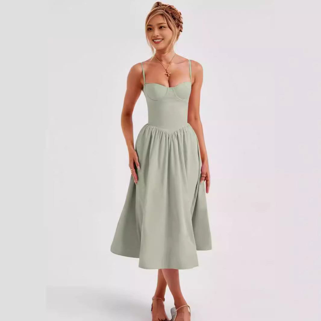 Vanessa – Französisches Retro-Langes Kleid im Hofstil