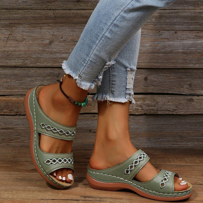 Margaret – Neue Einwort Hausschuhe für Damen mit Muffin-Plattform