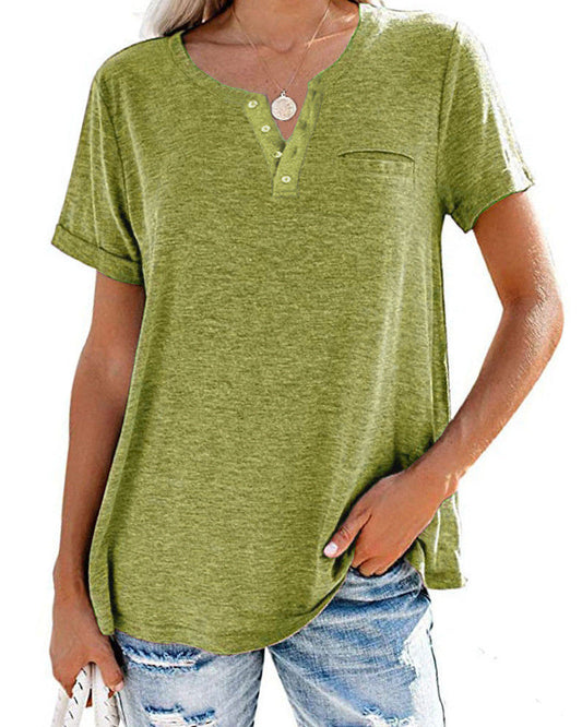 Dawn – Lockeres Damen T-Shirt mit V-Ausschnitt