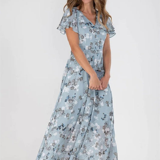 Judith – Modisches Printkleid mit Taillierung
