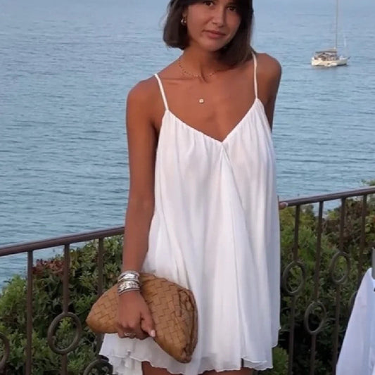 Melissa – Ärmelloses V-Ausschnitt-Kleid